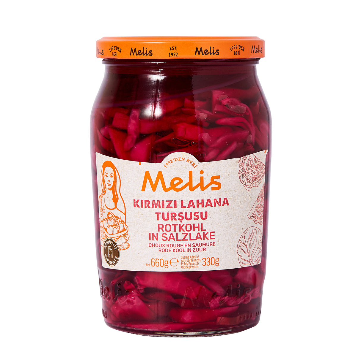 Melis vöröskáposzta-savanyúság 660g