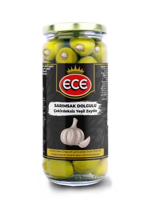 Ece Fokhagymás magnélküli zöld olívabogyó 480g