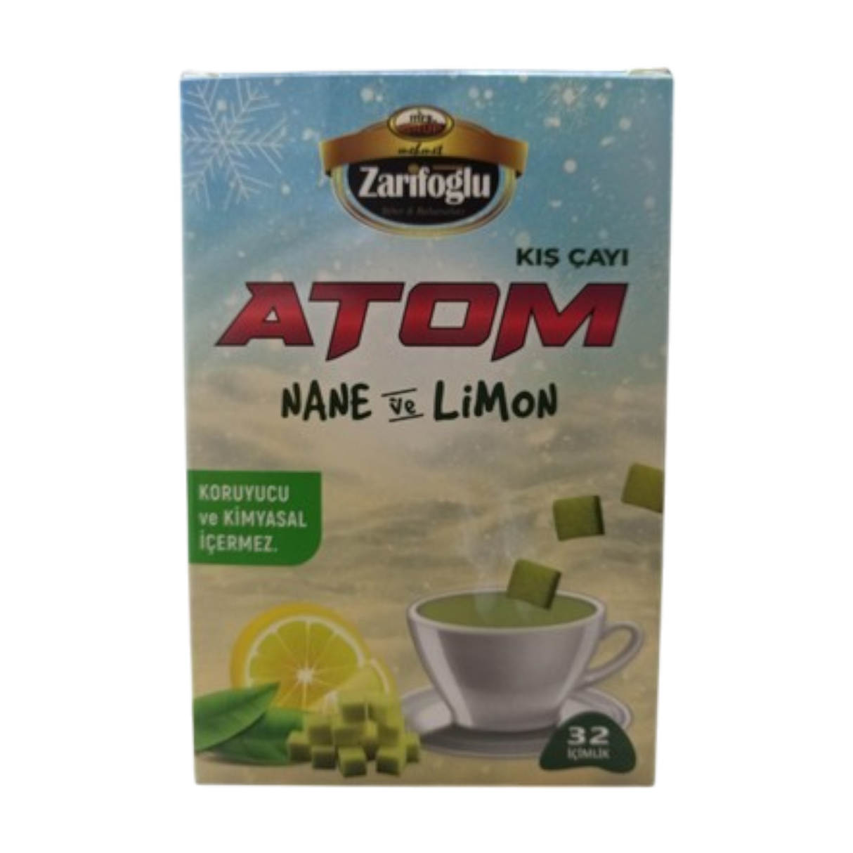 Zarifoglu Atom - Gyógynövénytea citromos,mentás - 150g (32db)