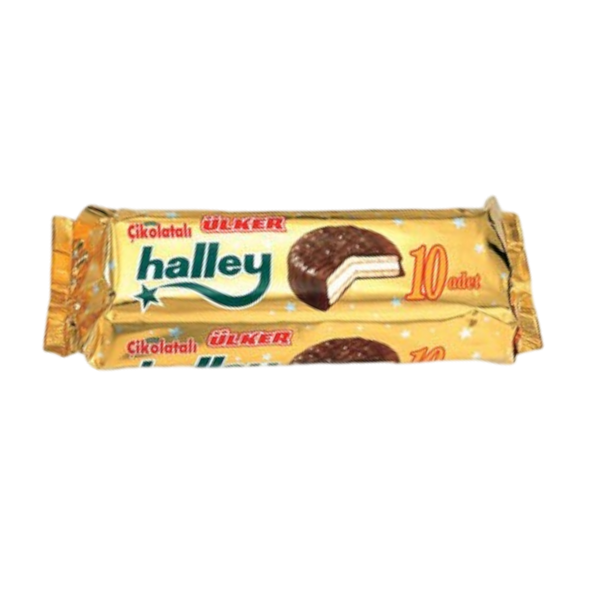 Ülker Halley- Keksz csokoládébevonattal -mályvacukros töltelékkel 10db 300g