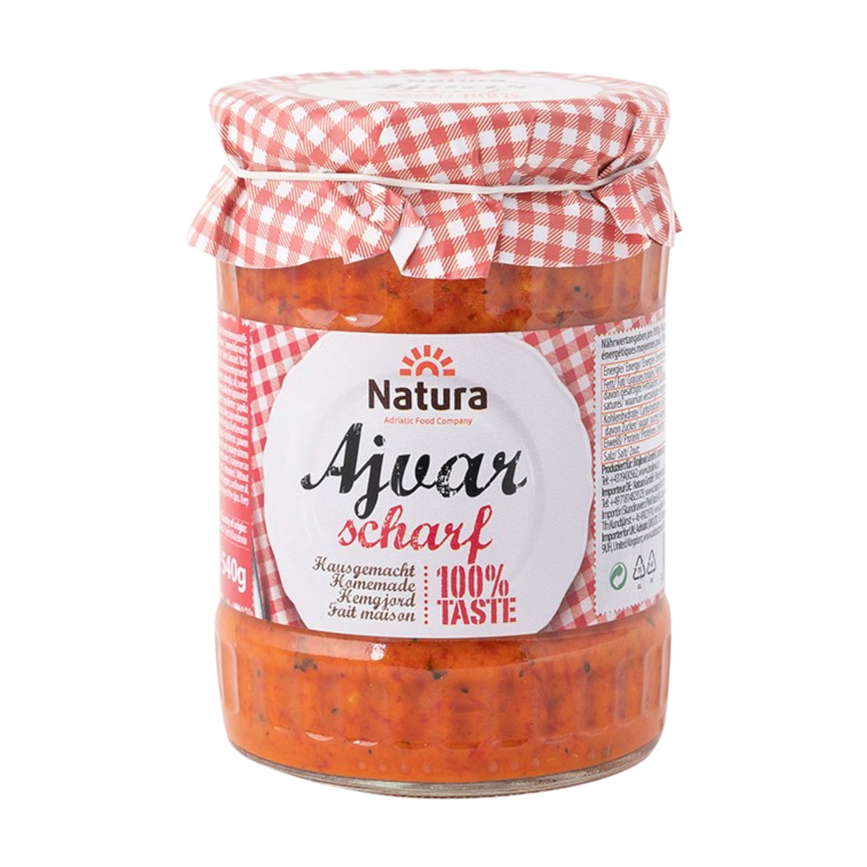 Natura csípős ajvar 540g