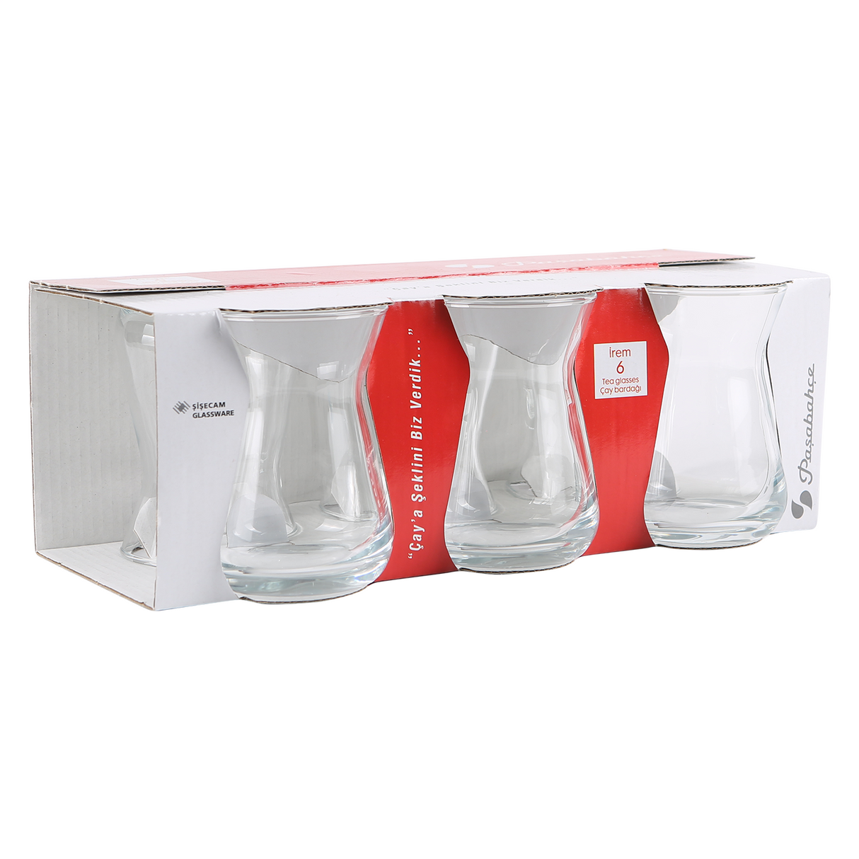Pasabahce Török teás üveg pohár - Irem - 6db 135ml