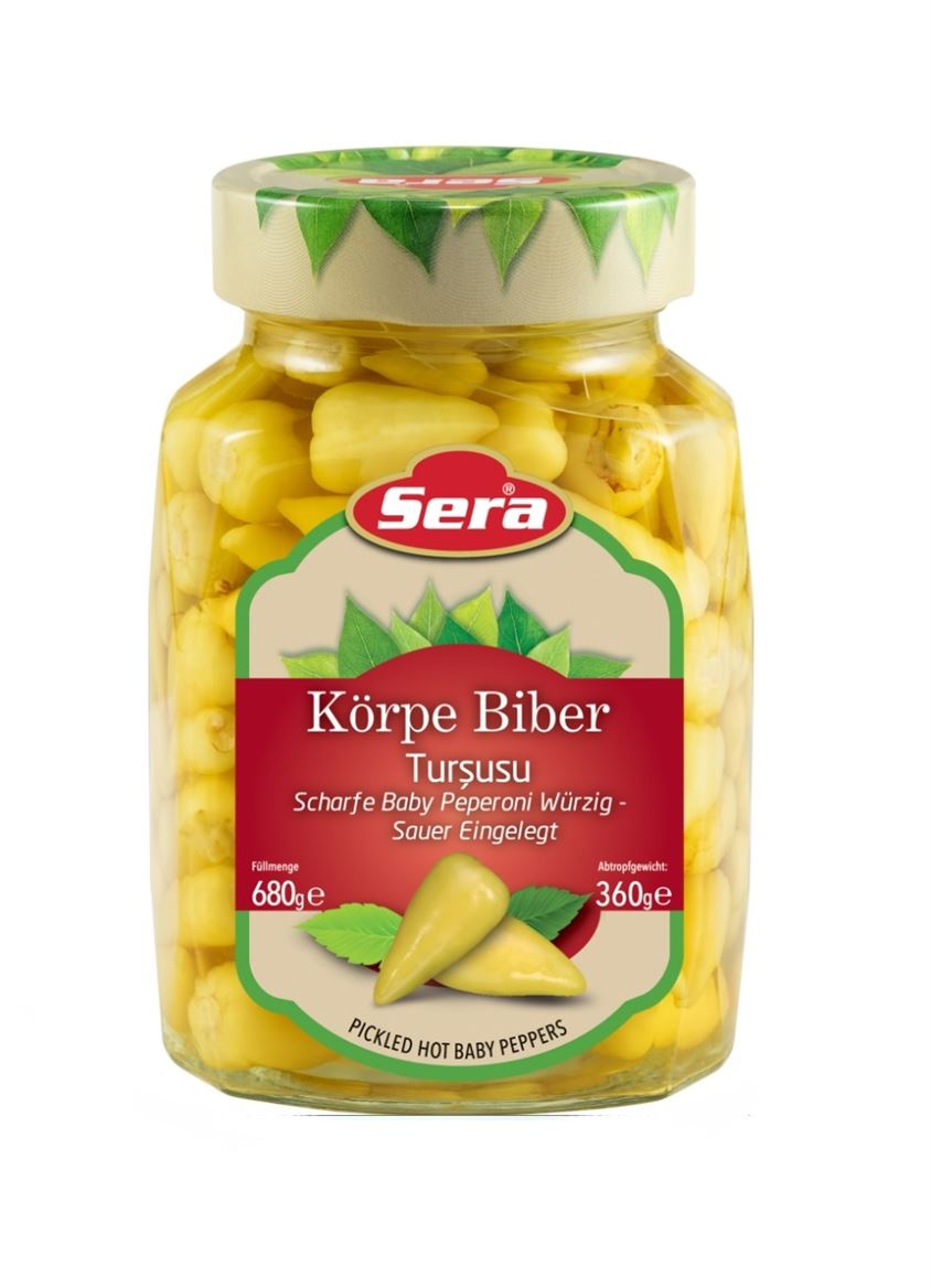 Sera csípős bébi pepperóni paprika 680g