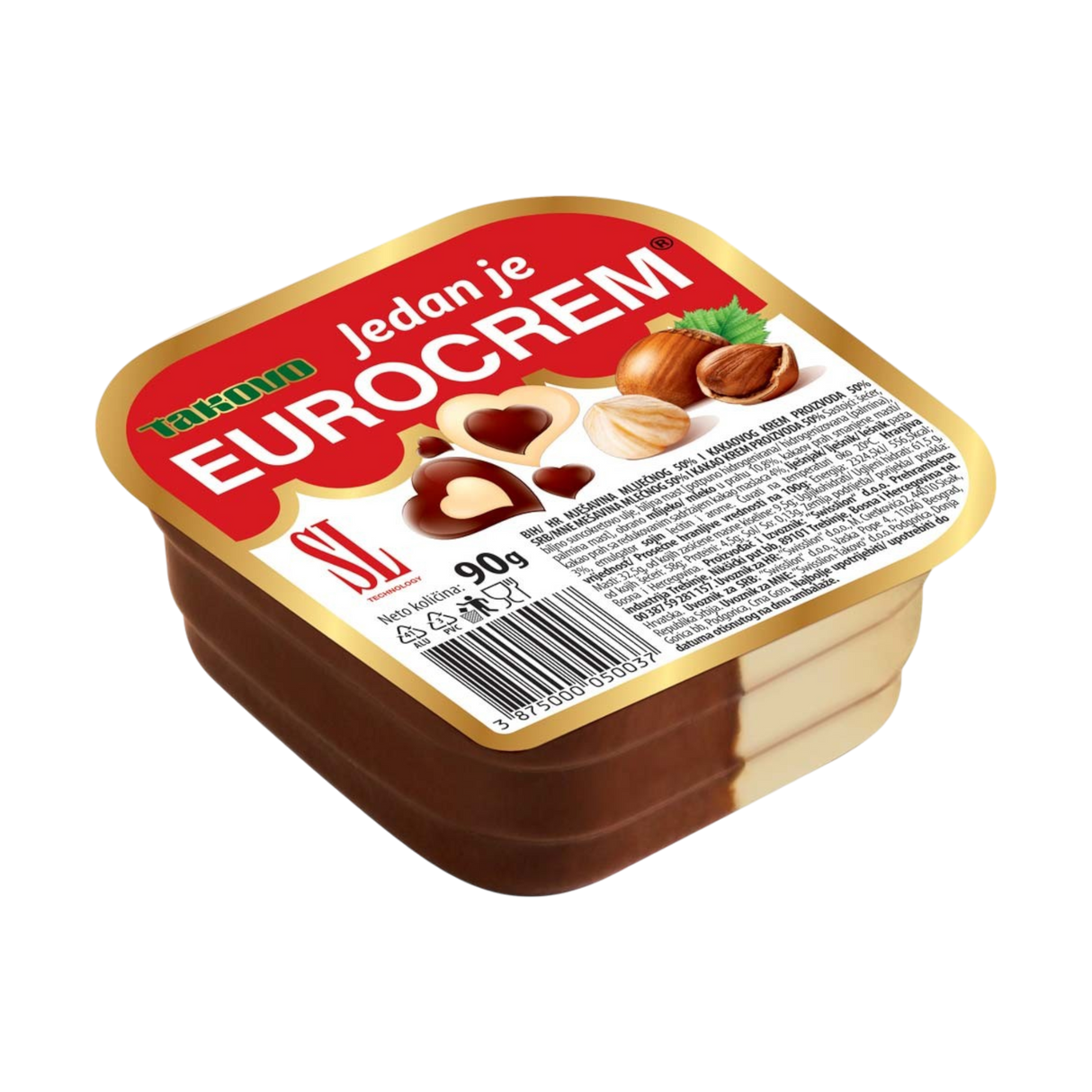 Takovo EUROCREM - Mogyorókrém - 90g