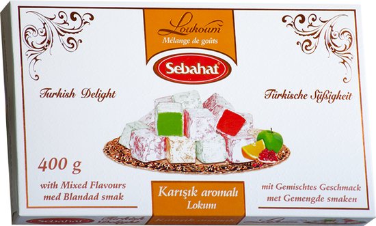 Sebahat vegyes ízű lokum 400g