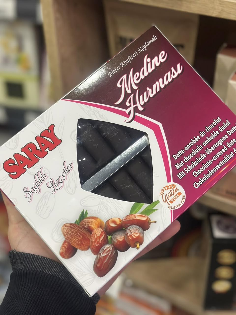 Saray csokoládéba mártott datolya 280g