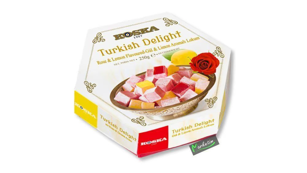 Koska Rózsa-citrom lokum 250g
