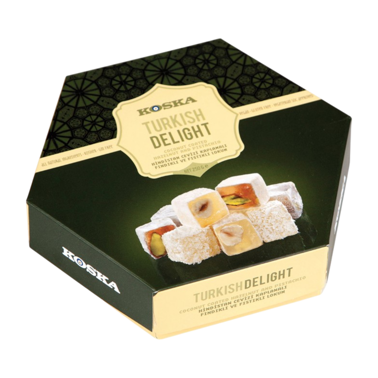 Koska Lokum - pisztáciás, mogyorós - 250g