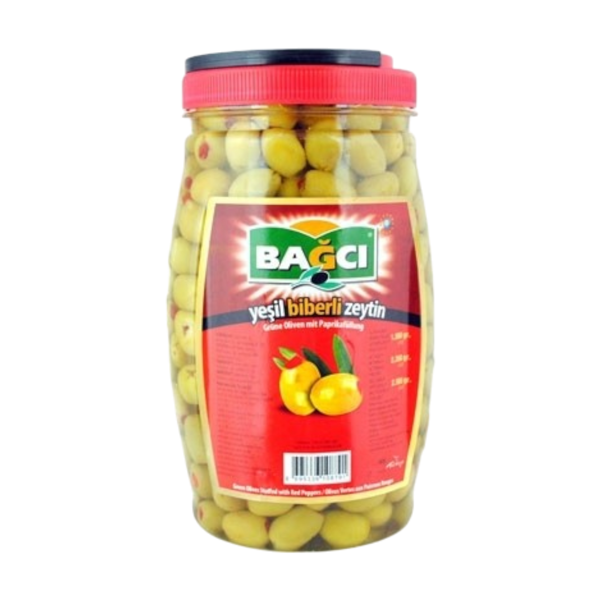 BAGCI - paprikával töltött zöld olívabogyó 1.5kg
