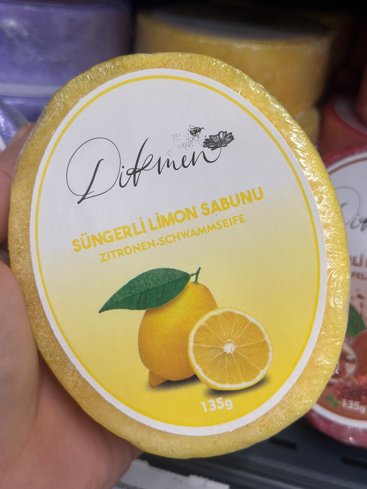 Dikmen Citromos Szivacs szappan 135g