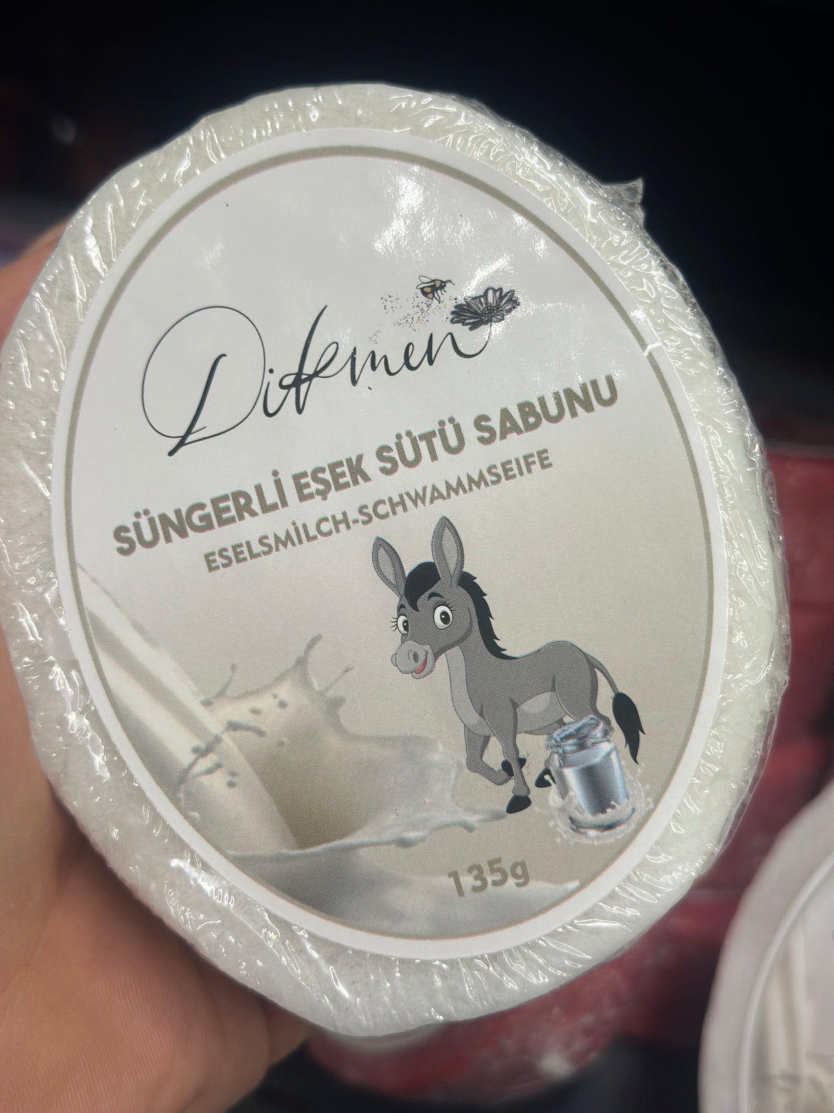 Dikmen Szamártejes Szivacs szappan 135g