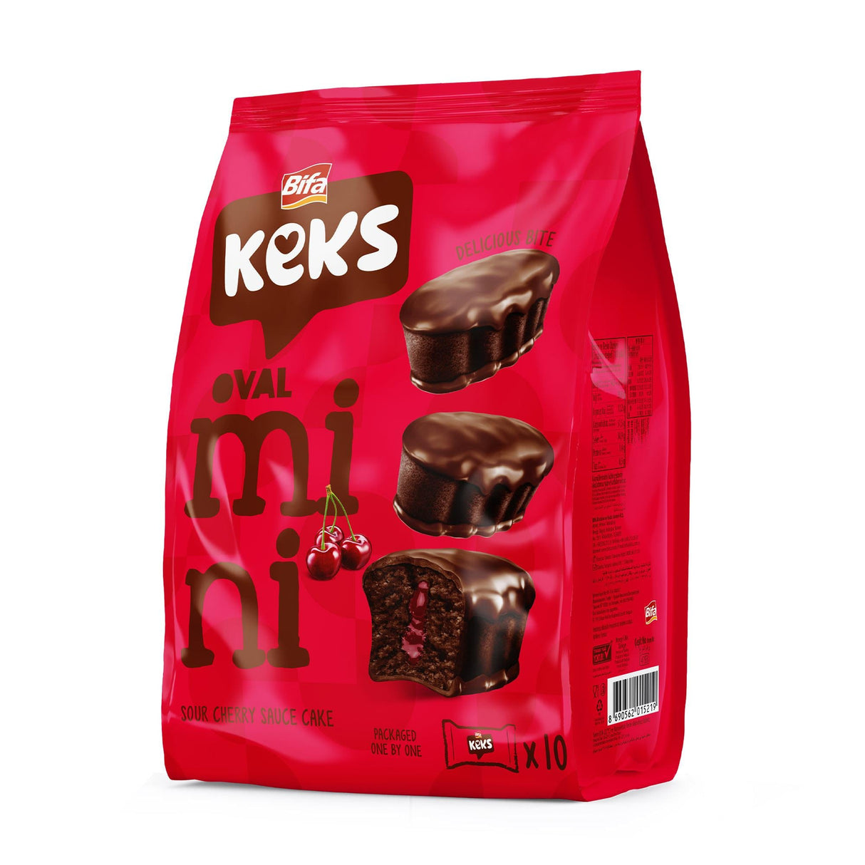 Bifa keks Mini csokis meggyes sütemény 10db-os 180g