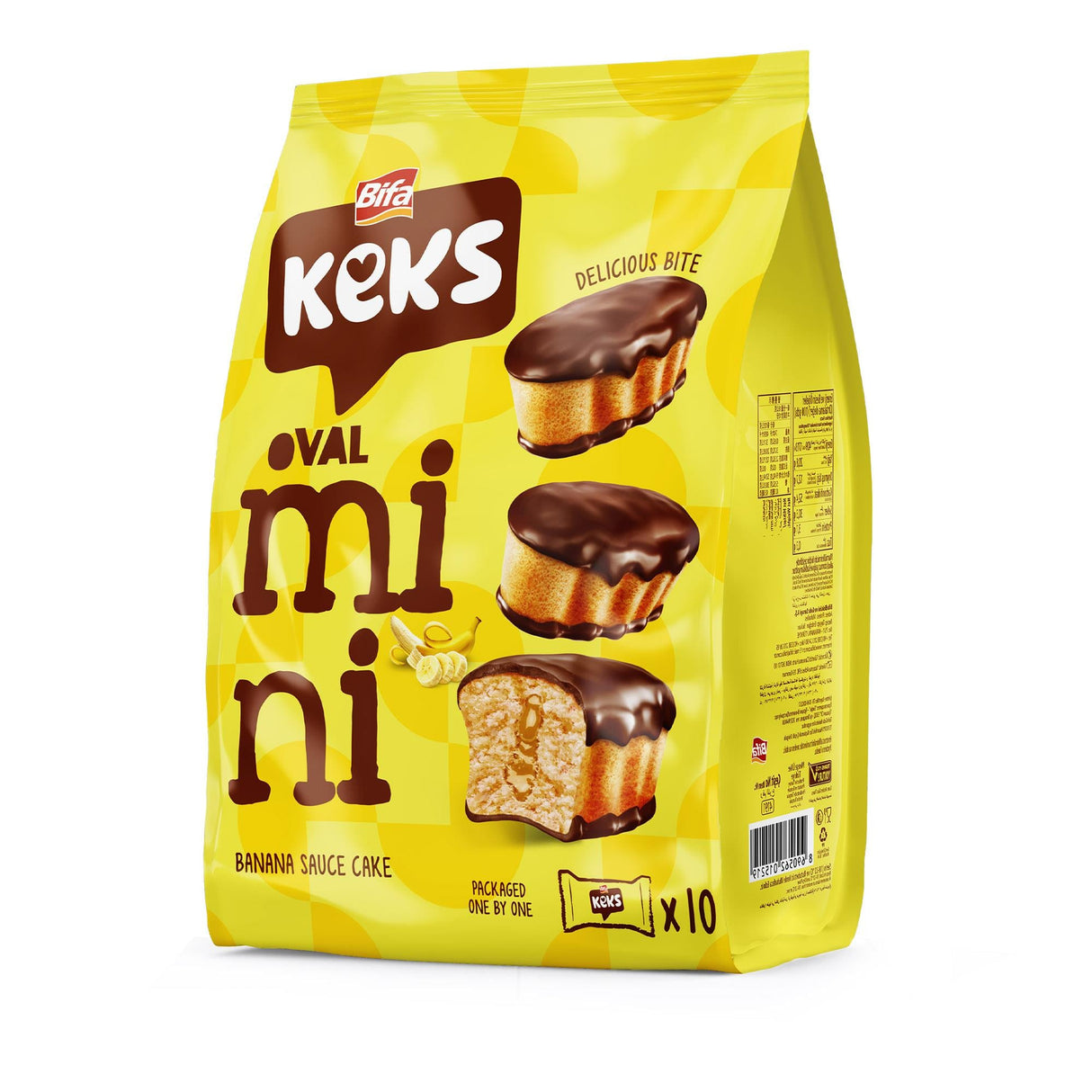Bifa keks Mini csokis banános sütemény 10db-os 180g
