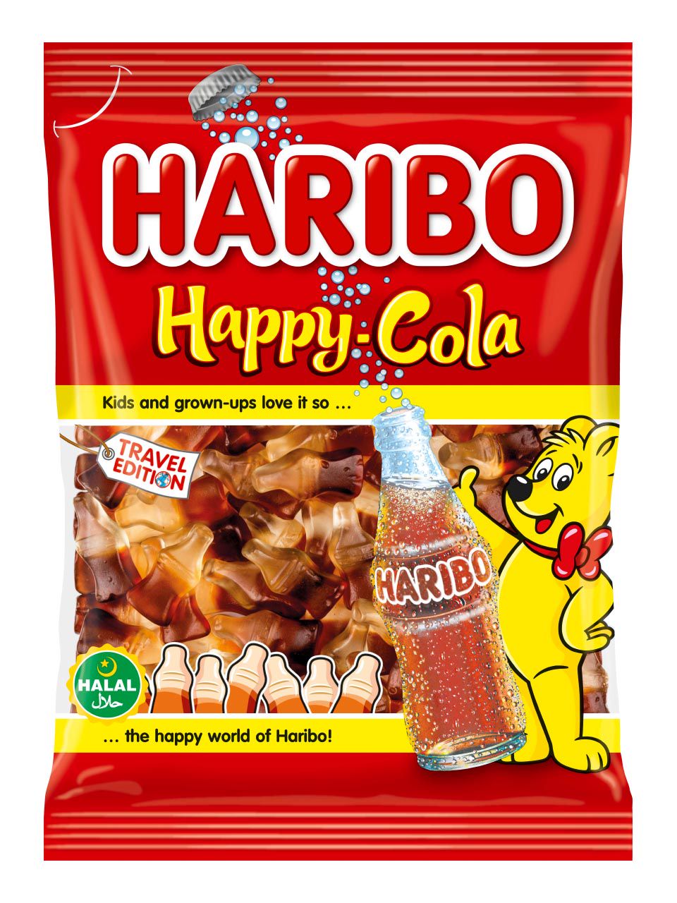 Haribo halal Happy cola gumicukor 100g