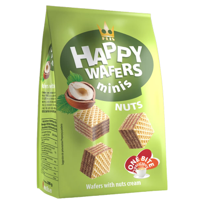 Happy waffers mogyorókrémes ostya 100g