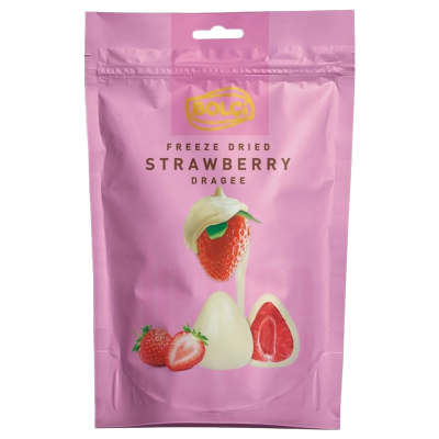 Bolci fehércsokoládéval bevont eper 80g