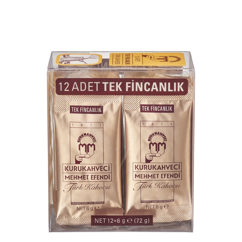 Kurukahveci Mehmet Efendi Őrölt Török Kávé 6g x 12db