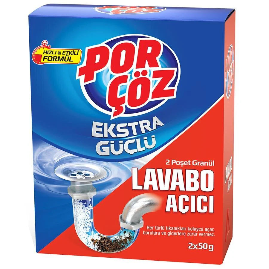 Porcöz lefolyótisztító por 2x50g